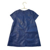 Crewcuts Collection Navy Faux Leather Dress - Size 4