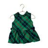 Janie and Jack Green Tartan Taffeta Blouse - Size 3