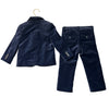 Janie and Jack Navy Velvet 2 Piece Suit - Size 2T