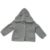 Baby Gap Gray Cotton Hooded Cardigan Sweater - Size 12-18 Mo