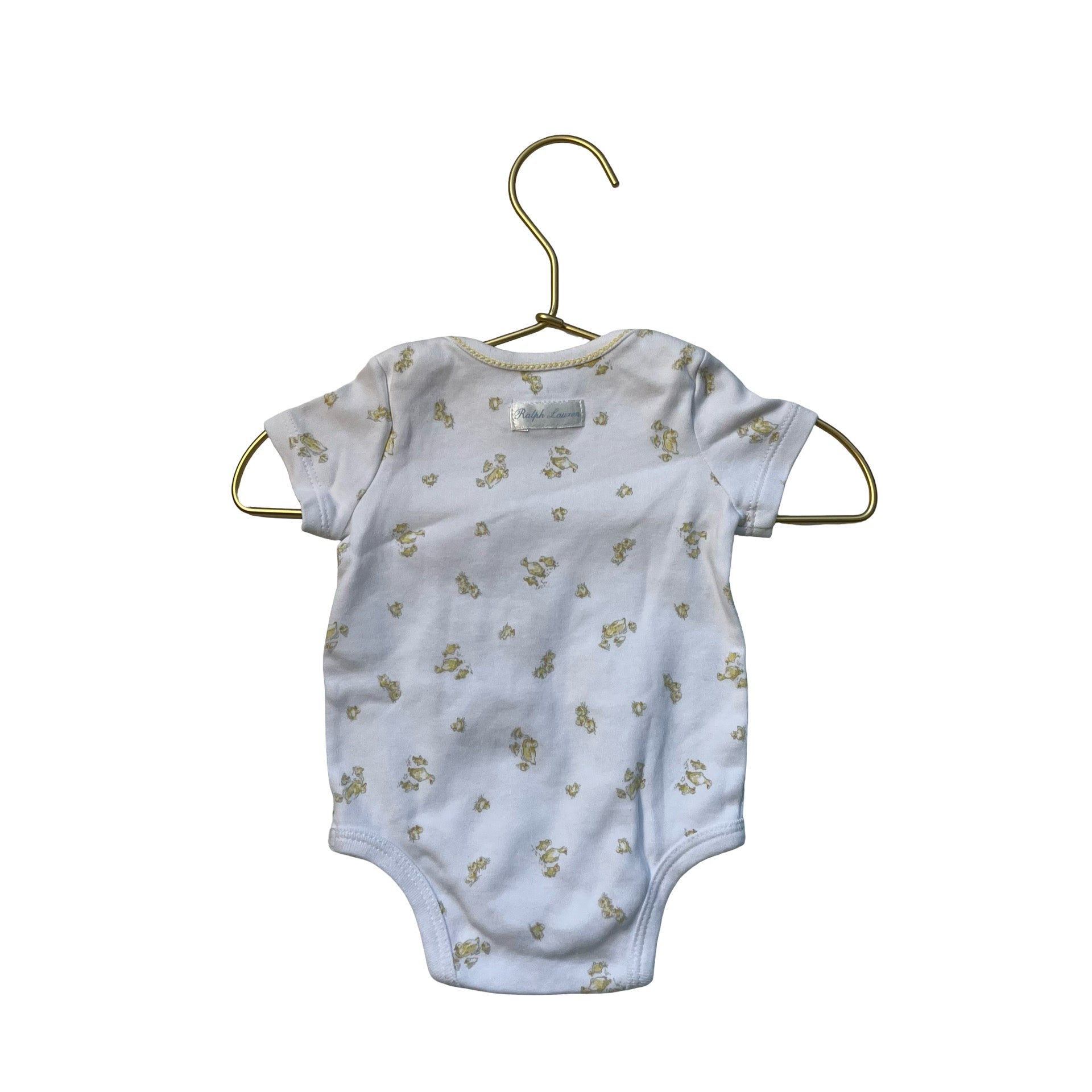 Ralph Lauren Chicks Print Onesie Bodysuit - Size Newborn