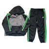 Adidas Heathered Gray Hooded Zip Sweatshirt  & Jogger Set - Size 5
