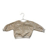 Zara Tan & Ivory Zebra Print Sweatshirt - Size 9-12 Mo