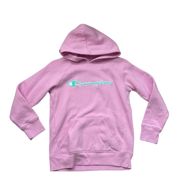Champion Lavender & Teal Logo Hooded Sweatshirt - Size M 10