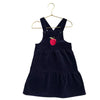 Children's Place Navy Corduroy Apple Overall Dress - Size 5T