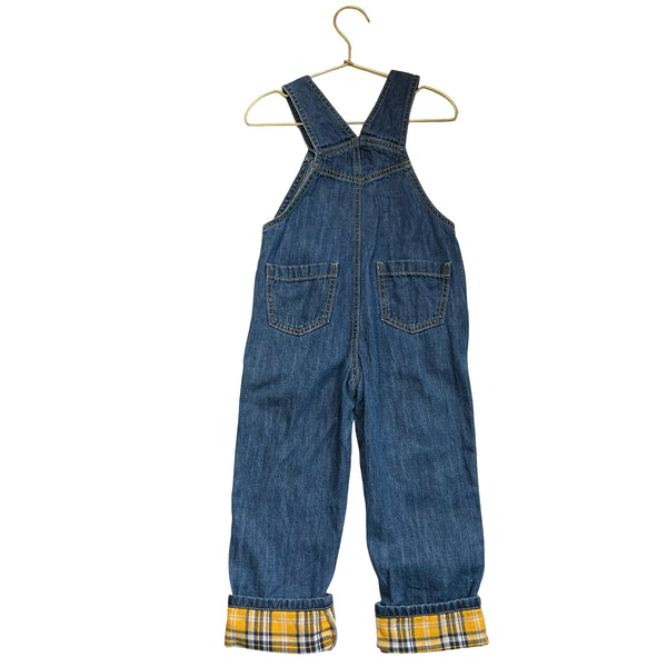 Children's Place Embroidered Tool Denim Overalls - Size 3T