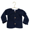 Petit Bateau Navy Cotton Cardigan Sweater - Size 24 Mo