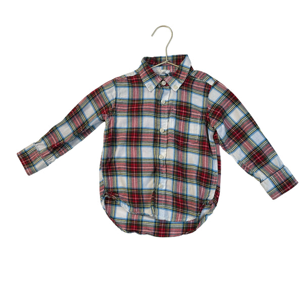 Baby Gap Tartan Plaid Button Down Shirt - Size 3