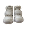 Adidas White & Green Camo High-Top Sneakers - Size 5k
