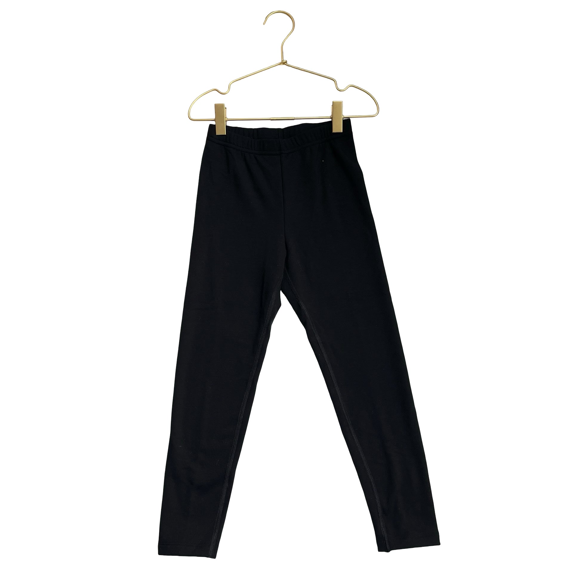 Uniqlo Black 'HeatTeach Ultra Warm' Leggings - Size 5-6