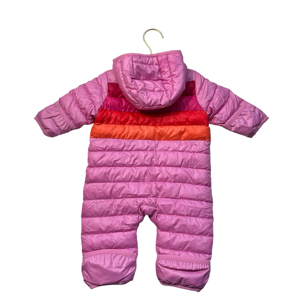Primary Pink Striped Puffer Bunting - Size 0-3 Mo