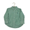 Polo Ralph Lauren Green & White Striped Button Down - Size 2