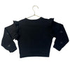 FBZ Flowers by Zoe Black & Rhinestone Heart Sweatshirt - Size 5