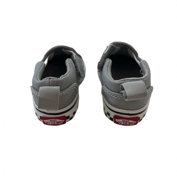 Vans Gray Canvas & Check Sneakers - Size 2