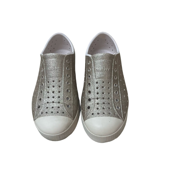 Native Jefferson Rose Gold Glitter Shoes - Size C13