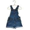 Mini Boden Denim Heart Pocket Shortalls - Size 2-3Y
