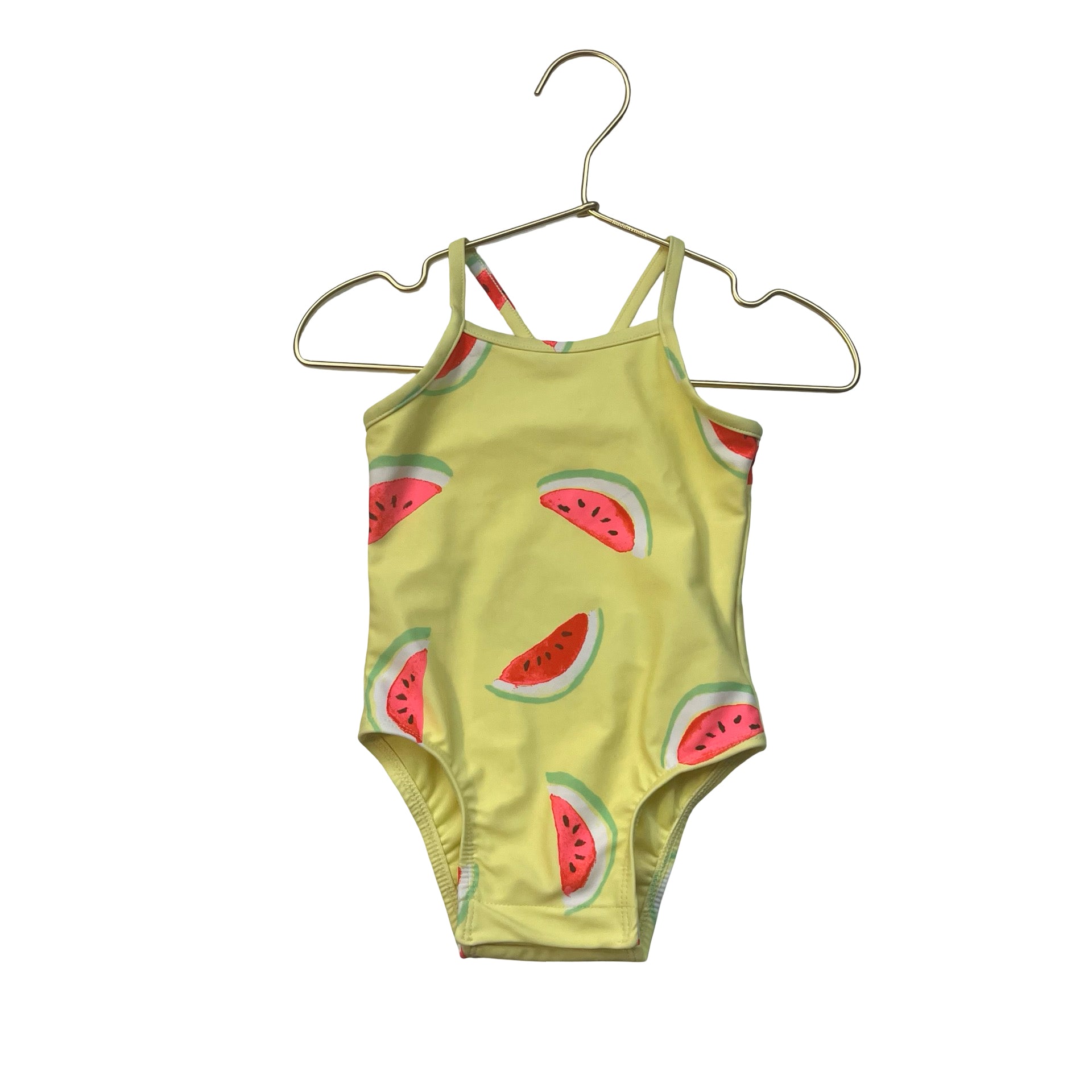 Baby Gap Yellow Watermelon Print Swim Suit - Size 12-18 Mo