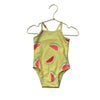 Baby Gap Yellow Watermelon Print Swim Suit - Size 12-18 Mo