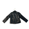 H&M Black Faux Leather Moto Jacket - Size 2T