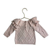 Janie and Jack Pink Embroidered Cherry Sweater - Size 3-6 Mo