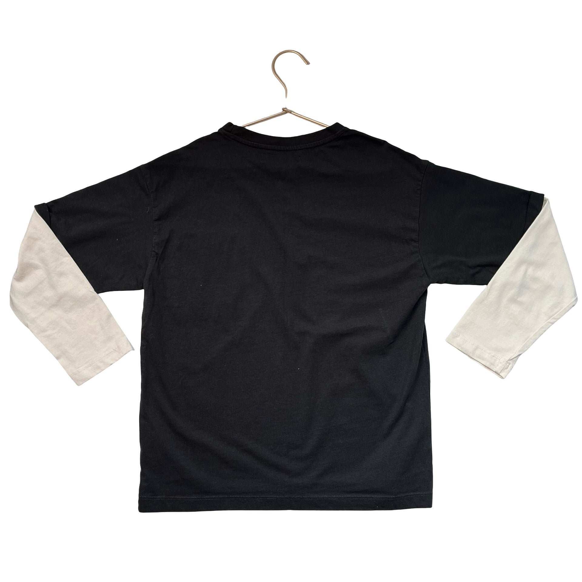Zara Black & Ivory 'Don't Stop Go Crazy' Shirt - Size 10