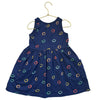 Hanna Andersson Navy Smiley Print Dress - Size 5