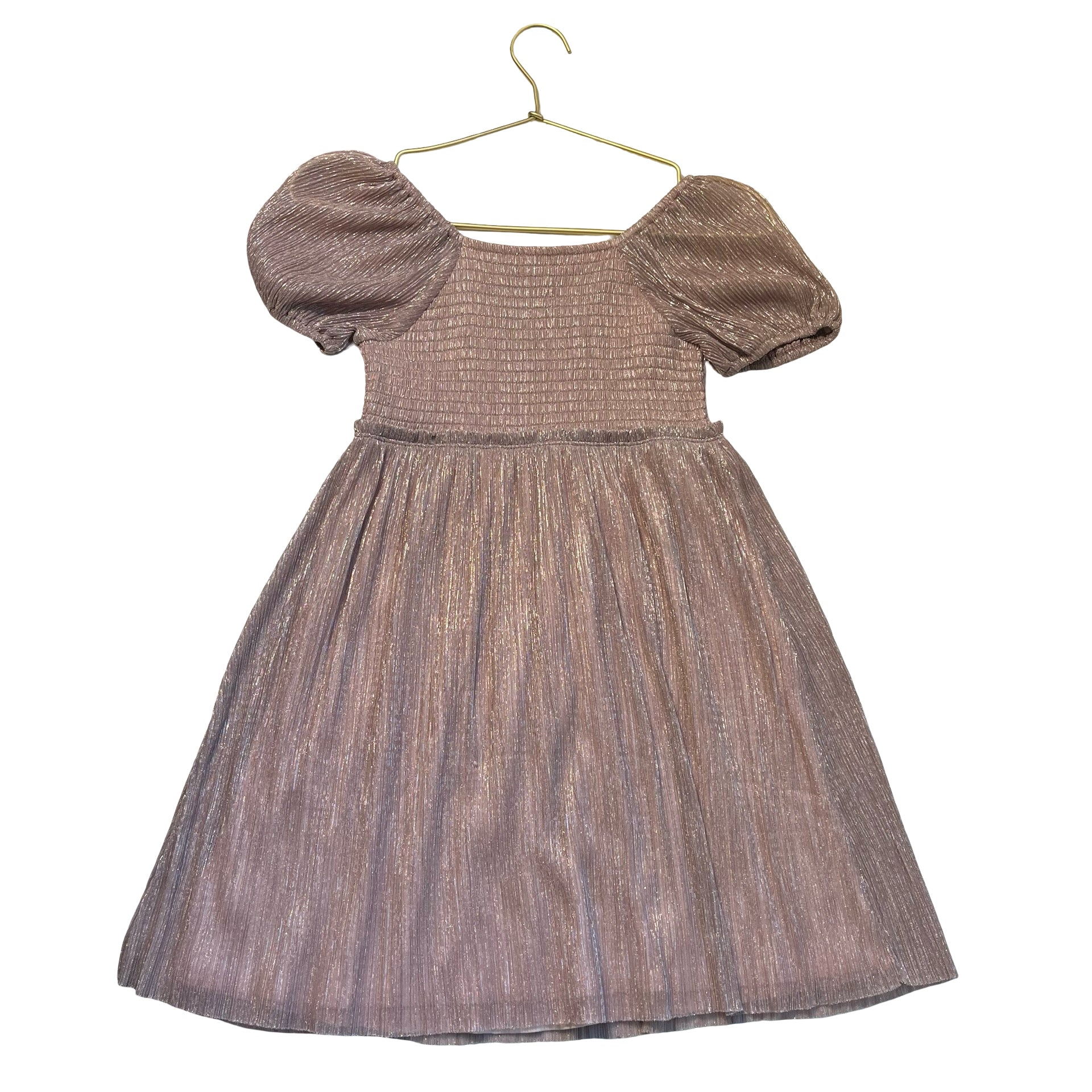 Crewcuts Pink Metallic Dress - Size 8