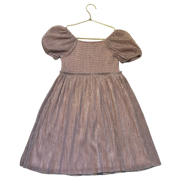 Crewcuts Pink Metallic Dress - Size 8