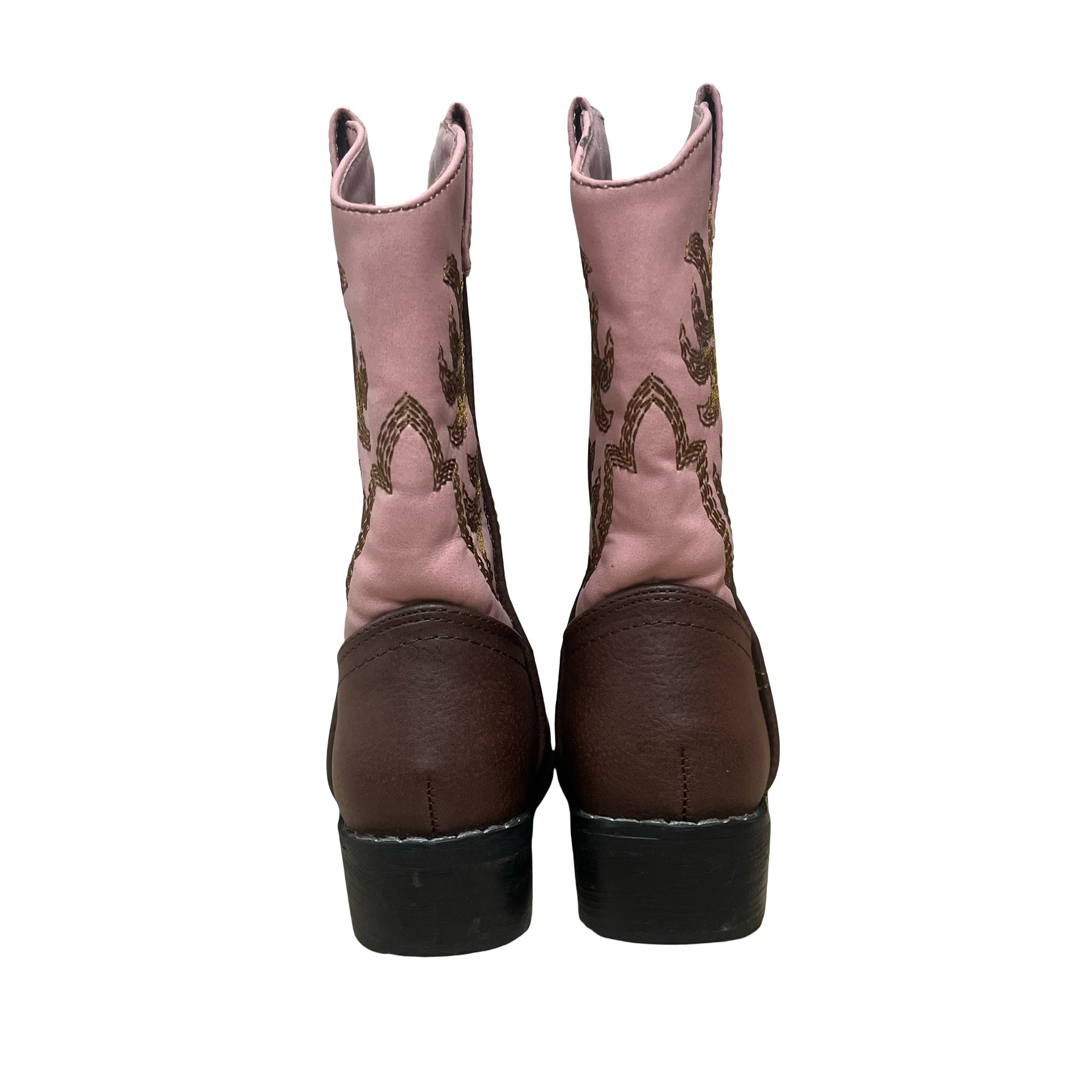 Wild Bear Boots Brown & Pink Cowgirl Boots - Size 8