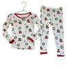 Kyte Ivory, Red, Green Christmas Tree Car PJ Set - Size 3T