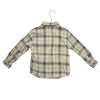 Zara Ivory & Black Plaid Corduroy Button Down - Size 4-5