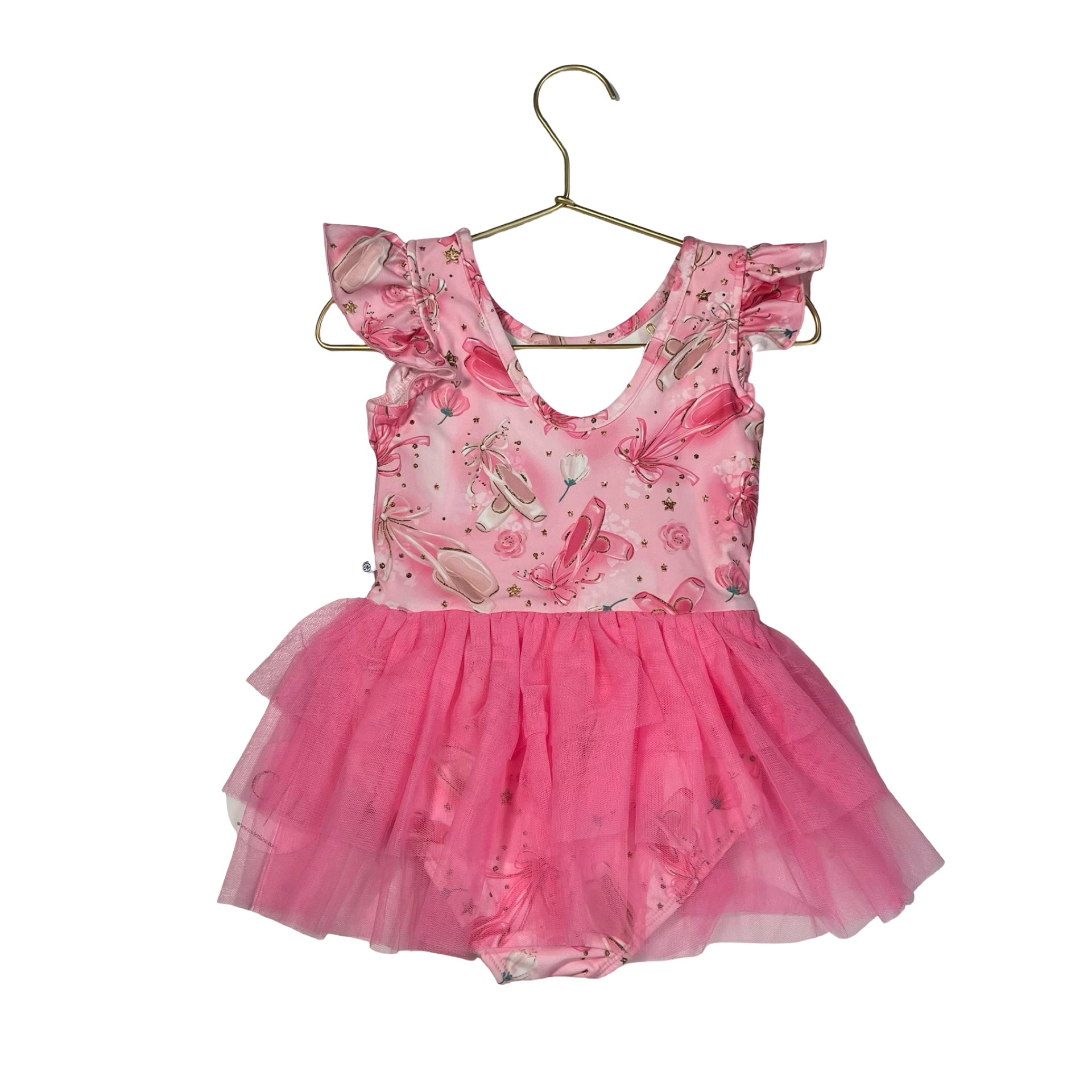 Caden Lane Pink Pointe Shoe Tulle Dress with Tag - Size 3