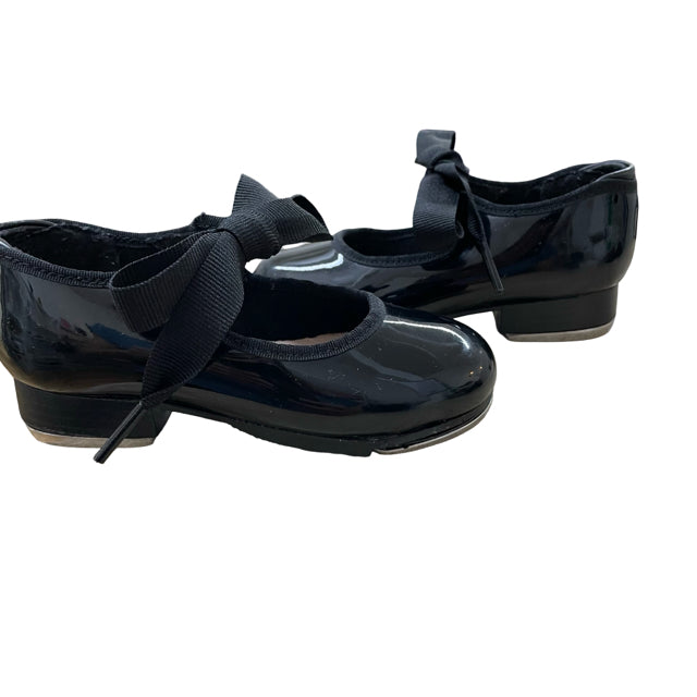 Capezio Black Patent Tap Shoes - Size 8M