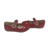Otter MoMo Red Patent Rhinestone Buckle Mary Janes - Size 9