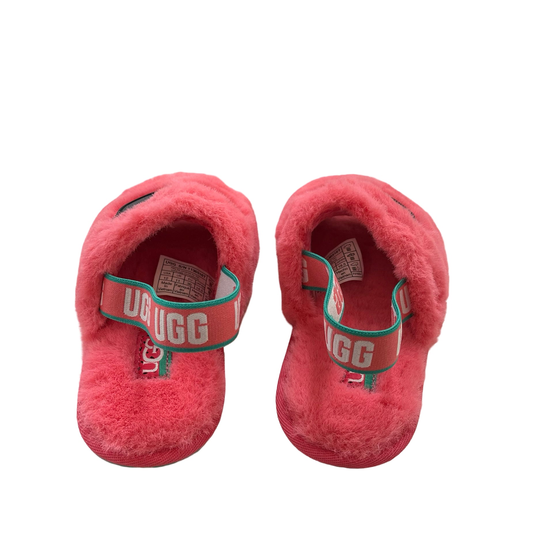 UGG Pink 'Fluff Yeah Watermelon Stuffie' Slide Slippers New in Box - Size 12
