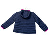 Gap Kids ColdControl Navy & Pink Hooded Puffer Jacket - Size S 6-7
