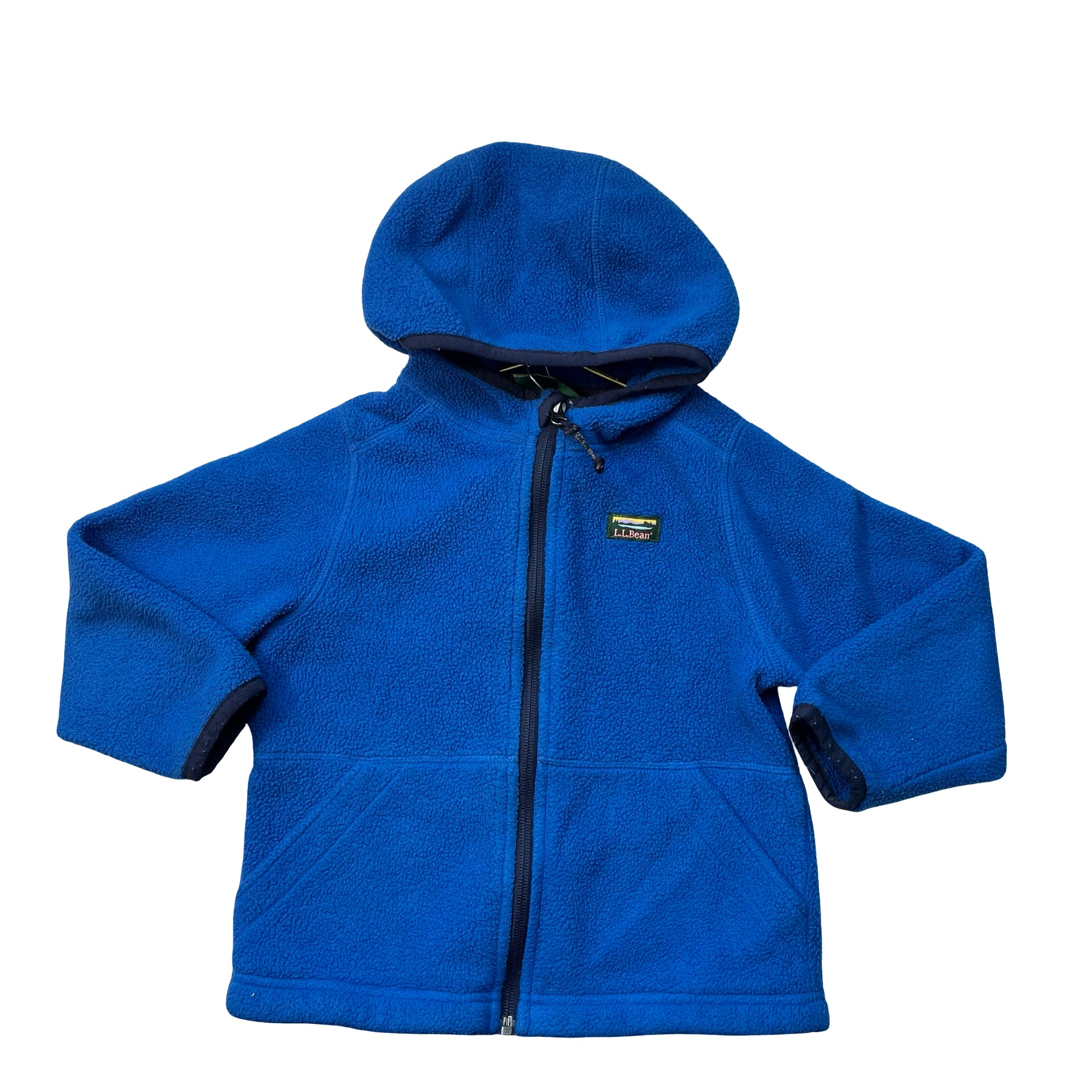 L.L.Bean Blue Fleece Hooded Jacket - Size 4T