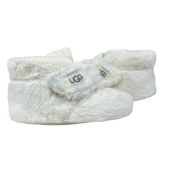 UGG Ivory Fuzzy Soft-Sole Booties - Size 2-3