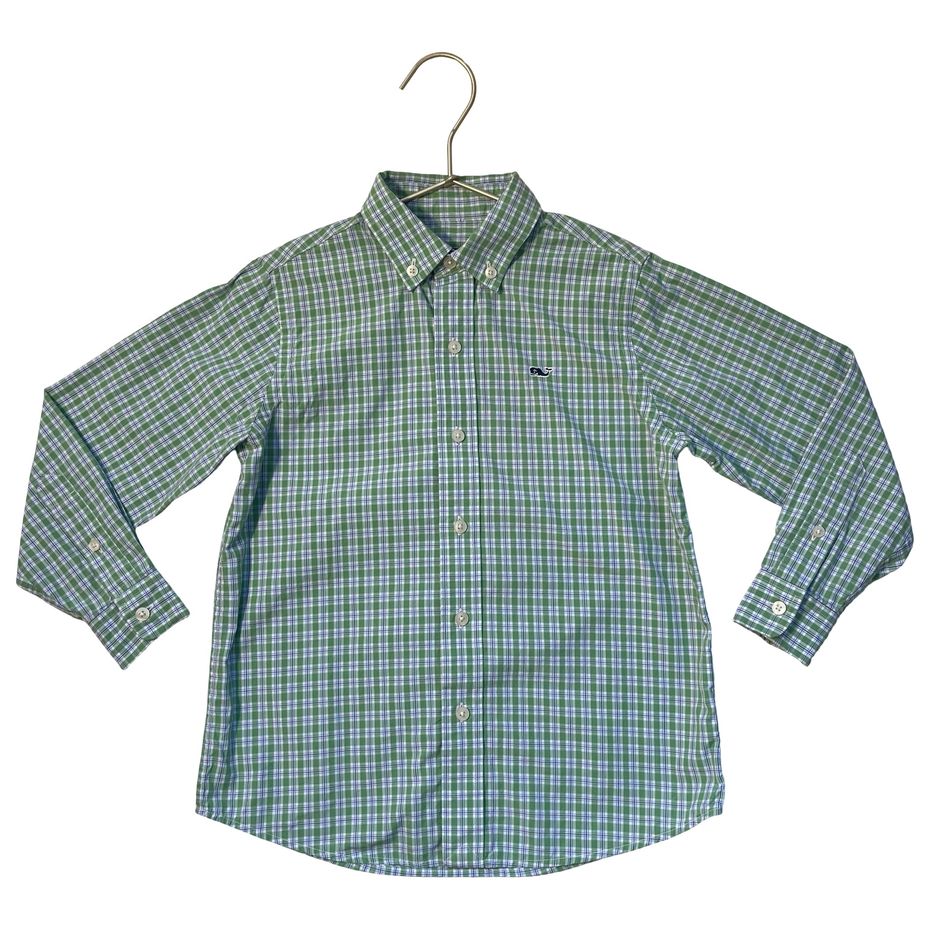 Vineyard Vines Green Plaid Button Down Shirt - Size 5