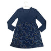 Picapino Navy Pattern Dress - Size 10