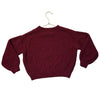 H&M Burgundy Chenille Sweater - Size 5-6