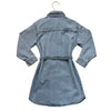 H&M Denim Belted Shirt Dress - Size 5T