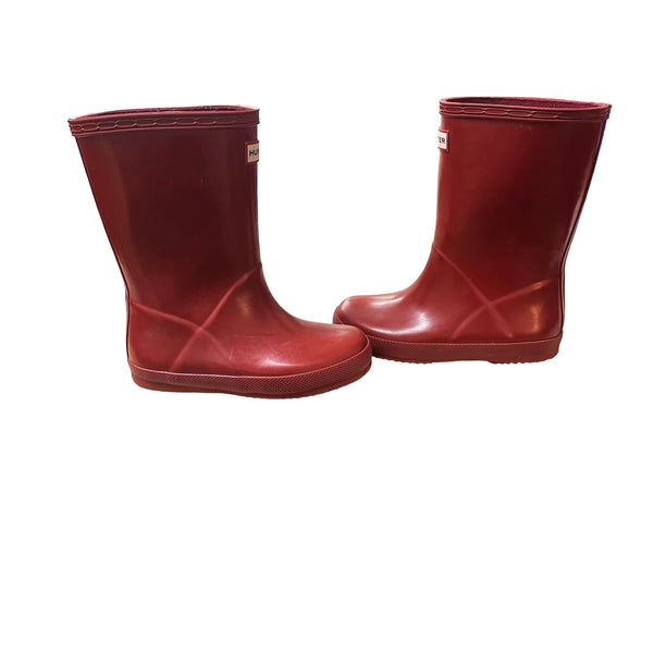 Hunter Red Rain Boots - Size US 10 B/11 G (UK 9, EU 27)