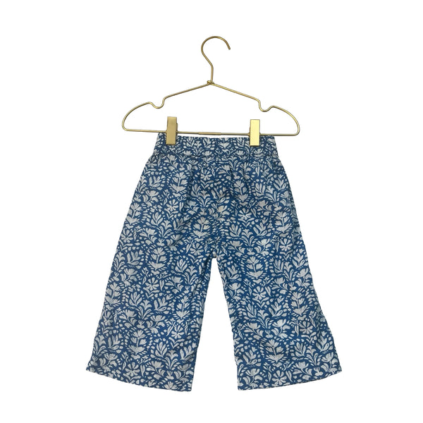 Hatley Blue Flower Print Pants - Size 3
