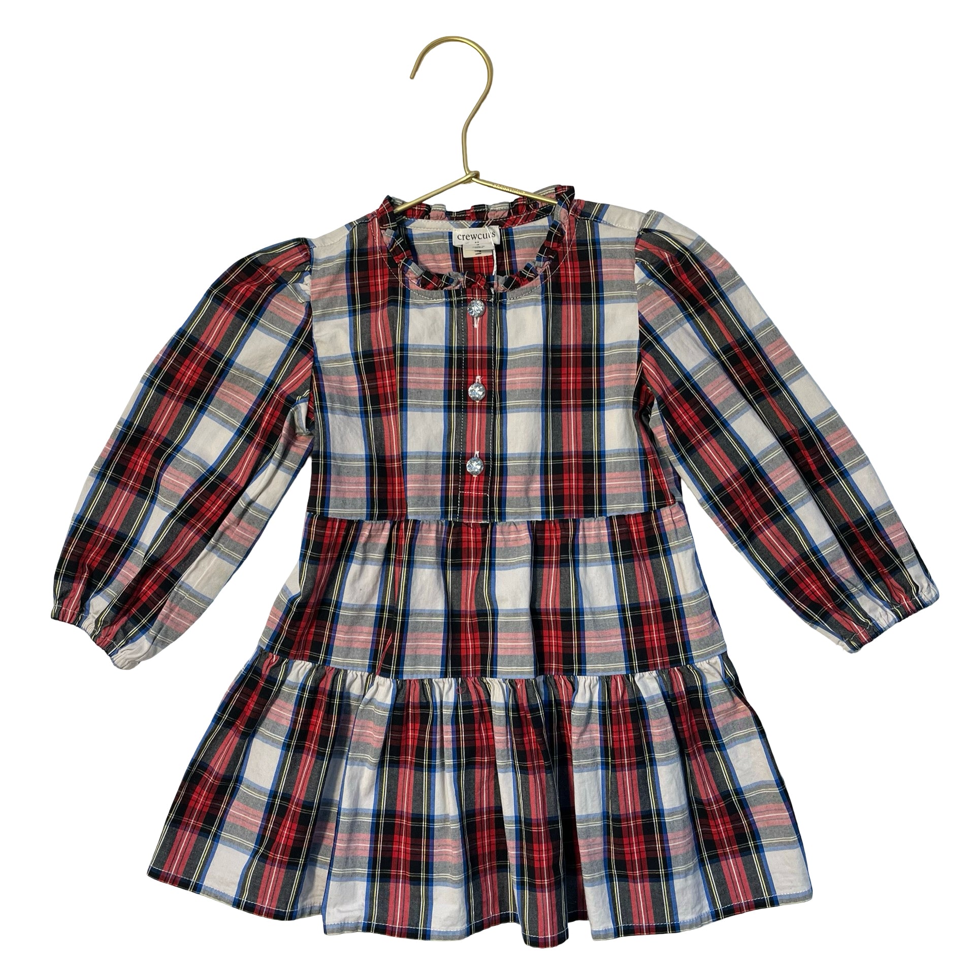 Crewcuts Tartan Plaid Dress - Size 3