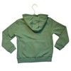 Lacoste Green Zip-Up Hooded Sweatshirt - Size 8
