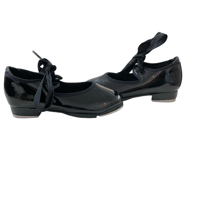 Capezio Black Patent Tap Shoes - Size 9.5