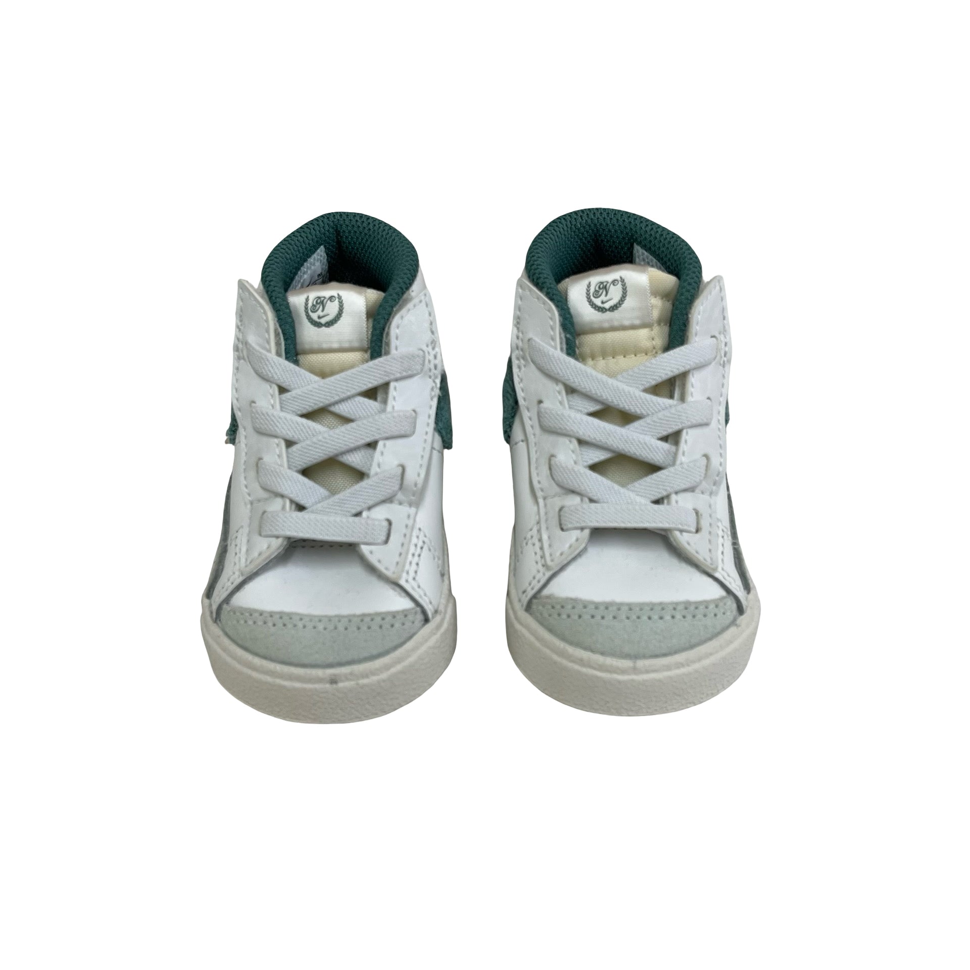 Nike Blazer Mid White & Green Sneakers New in Box - Size 4C