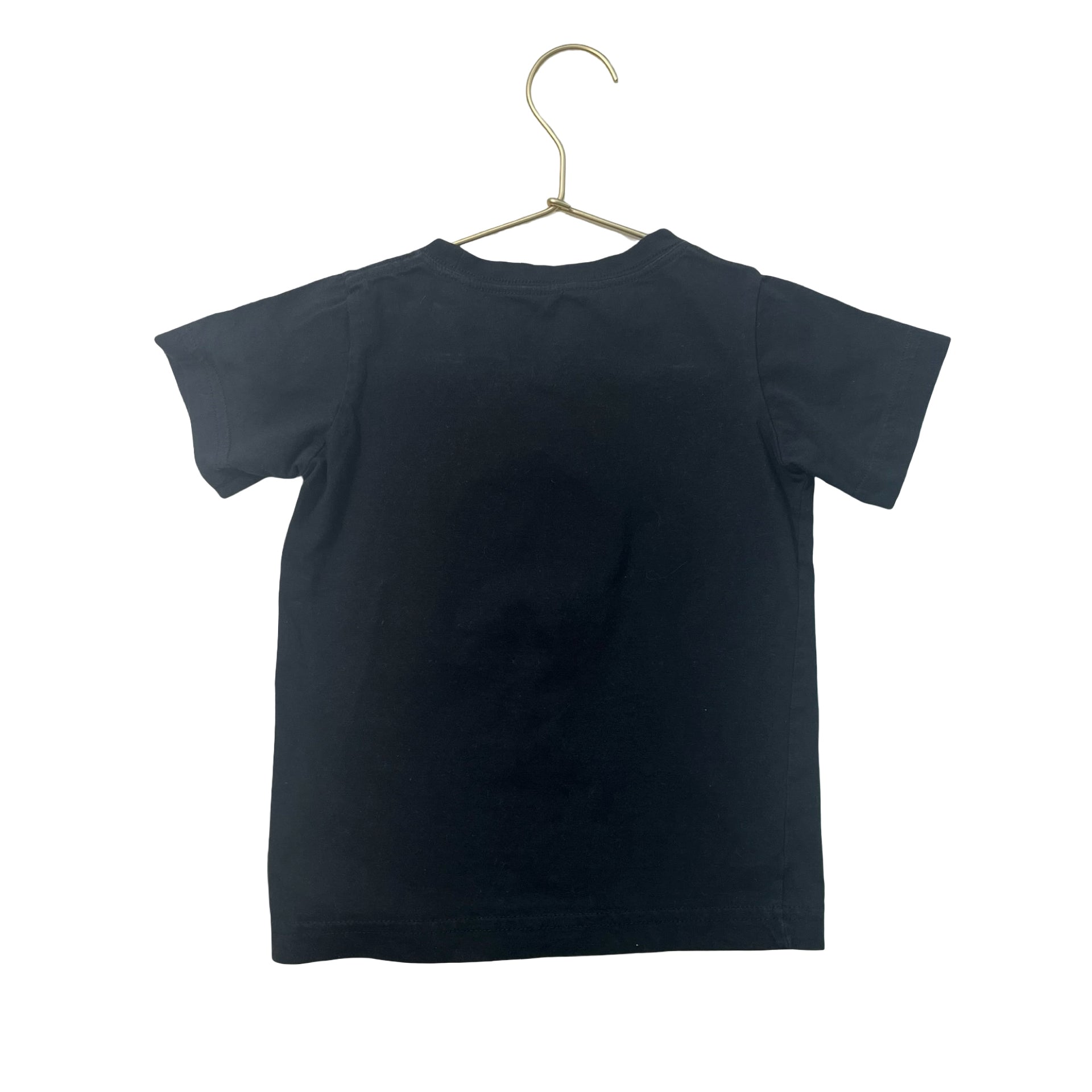 Nike Black & Blue Logo T-Shirt - Size 4