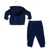 Ralph Lauren Navy Joggers & Polo Bear Zip-Up Hooded Sweatshirt - Size 12 Mo